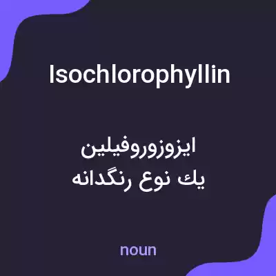 معنی isochlorophyllin به فارسی معنی isochlorophyllin به فارسی
