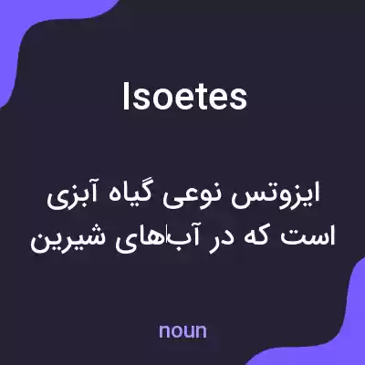 معنی isoetes به فارسی معنی isoetes به فارسی