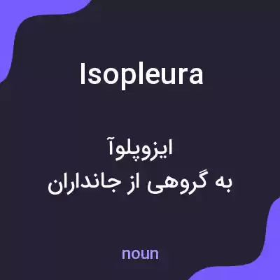 معنی isopleura به فارسی معنی isopleura به فارسی