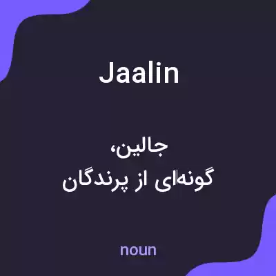 معنی jaalin به فارسی معنی jaalin به فارسی