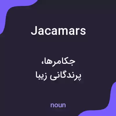 معنی jacamars به فارسی معنی jacamars به فارسی