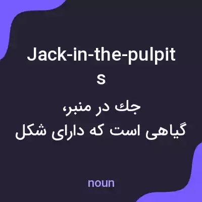 معنی jack-in-the-pulpits به فارسی معنی jack-in-the-pulpits به فارسی