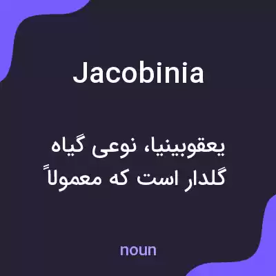 معنی jacobinia به فارسی معنی jacobinia به فارسی