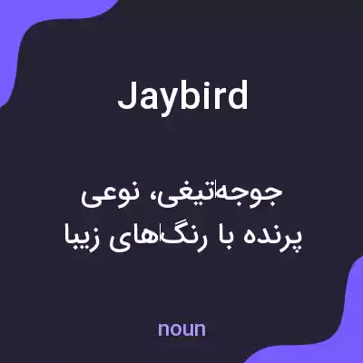 معنی jaybird به فارسی معنی jaybird به فارسی