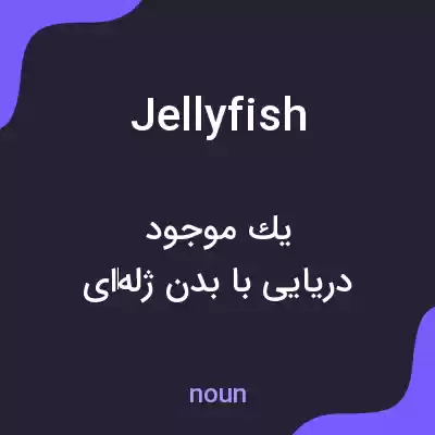 معنی jellyfish به فارسی معنی jellyfish به فارسی