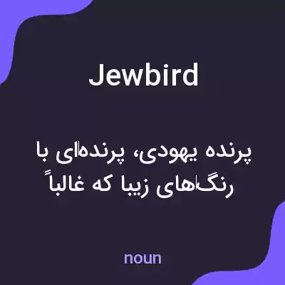معنی jewbird به فارسی معنی jewbird به فارسی