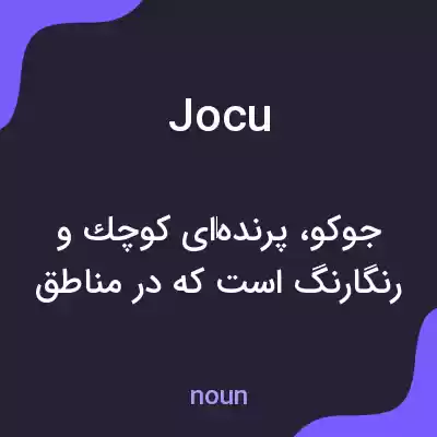 معنی jocu به فارسی