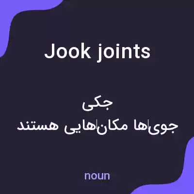 معنی jook joints به فارسی