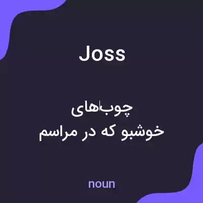معنی joss به فارسی
