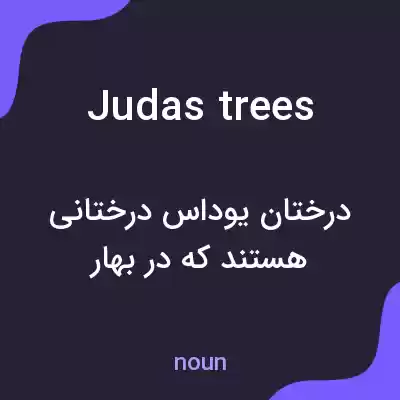 معنی judas trees به فارسی معنی judas trees به فارسی