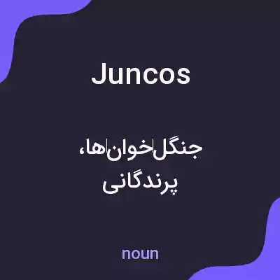 معنی juncos به فارسی معنی juncos به فارسی