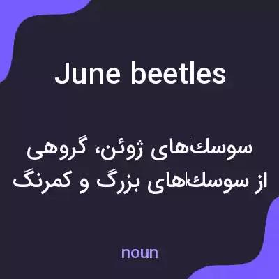 معنی june beetles به فارسی معنی june beetles به فارسی