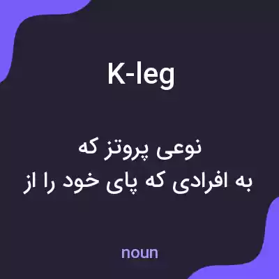 معنی k-leg به فارسی معنی k-leg به فارسی