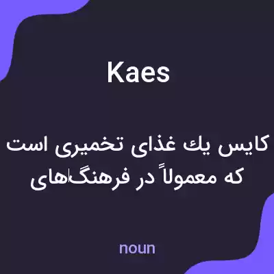 معنی kaes به فارسی معنی kaes به فارسی
