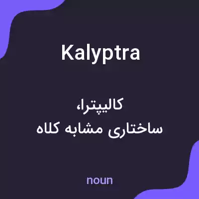 معنی kalyptra به فارسی معنی kalyptra به فارسی