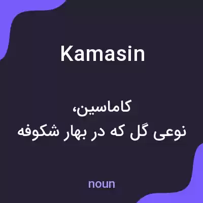 معنی kamasin به فارسی معنی kamasin به فارسی
