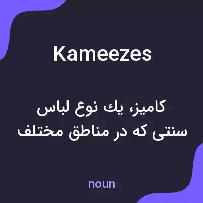 معنی kameezes به فارسی معنی kameezes به فارسی