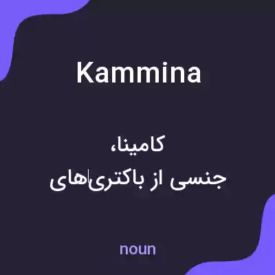 معنی kammina به فارسی معنی kammina به فارسی