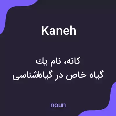 معنی kaneh به فارسی معنی kaneh به فارسی