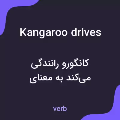 معنی kangaroo drives به فارسی معنی kangaroo drives به فارسی