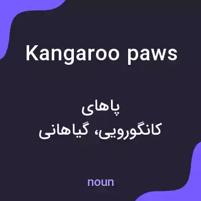 معنی kangaroo paws به فارسی معنی kangaroo paws به فارسی