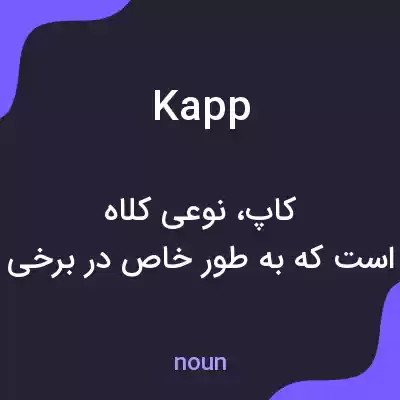 معنی kapp به فارسی معنی kapp به فارسی