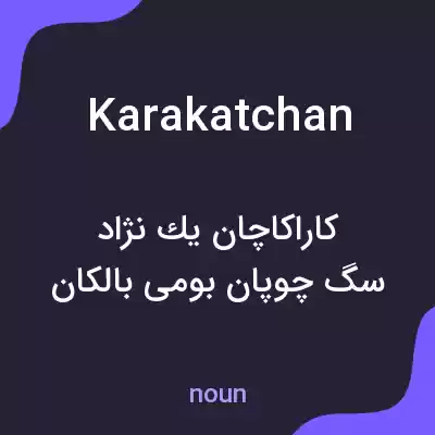 معنی karakatchan به فارسی معنی karakatchan به فارسی