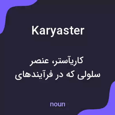 معنی karyaster به فارسی معنی karyaster به فارسی
