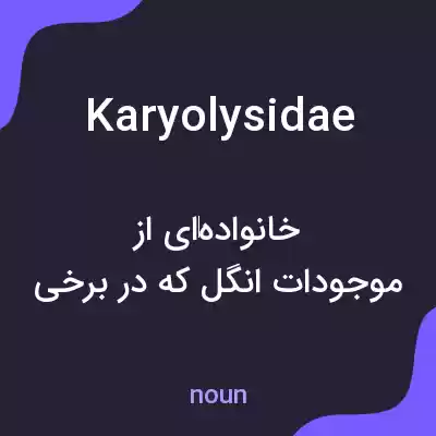 معنی karyolysidae به فارسی معنی karyolysidae به فارسی