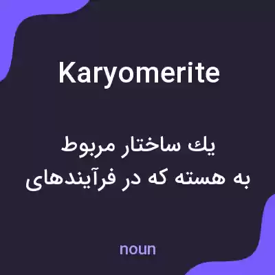 معنی karyomerite به فارسی معنی karyomerite به فارسی