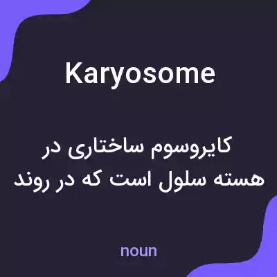 معنی karyosome به فارسی معنی karyosome به فارسی