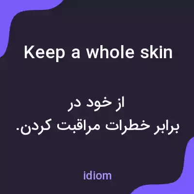 معنی keep a whole skin به فارسی معنی keep a whole skin به فارسی