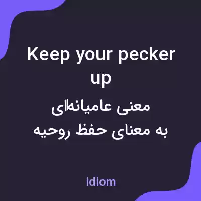 معنی keep your pecker up به فارسی معنی keep your pecker up به فارسی