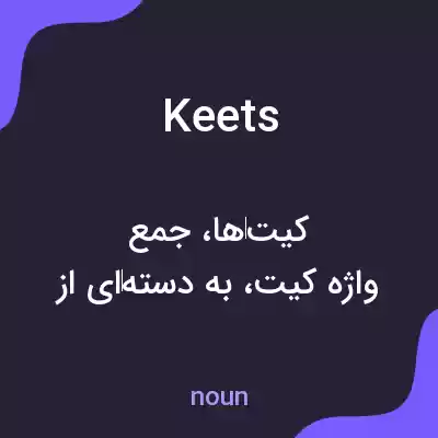 معنی keets به فارسی معنی keets به فارسی