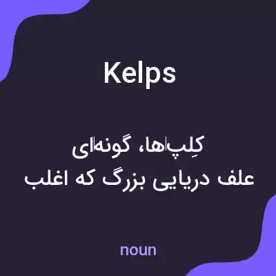 معنی kelps به فارسی معنی kelps به فارسی