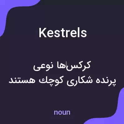 معنی kestrels به فارسی معنی kestrels به فارسی