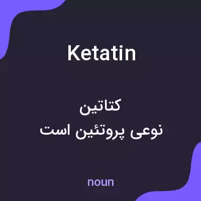 معنی ketatin به فارسی معنی ketatin به فارسی
