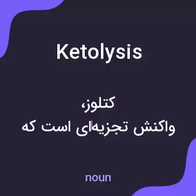 معنی ketolysis به فارسی معنی ketolysis به فارسی