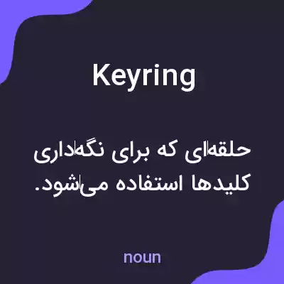 معنی key ring به فارسی