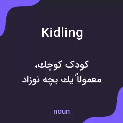 معنی kidling به فارسی معنی kidling به فارسی