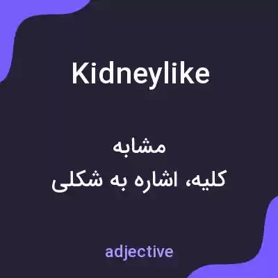 معنی kidneylike به فارسی معنی kidneylike به فارسی