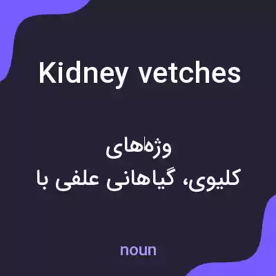 معنی kidney vetches به فارسی معنی kidney vetches به فارسی