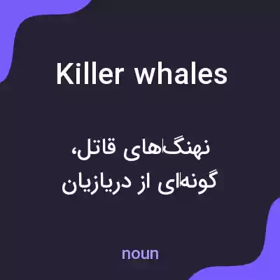 معنی killer whales به فارسی معنی killer whales به فارسی