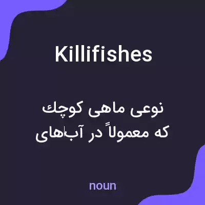 معنی killifishes به فارسی معنی killifishes به فارسی