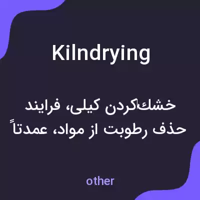 معنی kilndrying به فارسی معنی kilndrying به فارسی