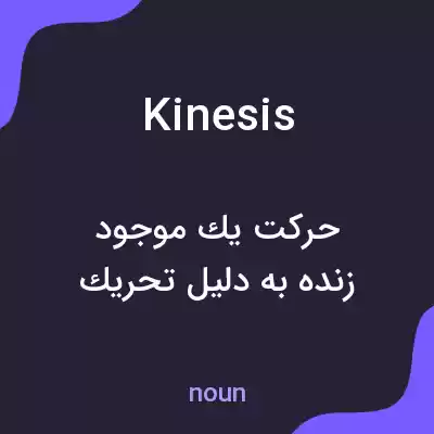 معنی kinesis به فارسی معنی kinesis به فارسی