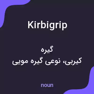 معنی kirbigrip به فارسی معنی kirbigrip به فارسی