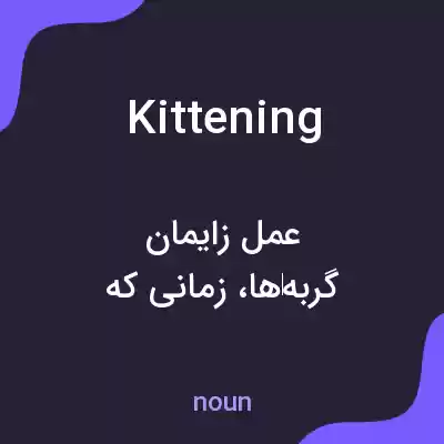 معنی kittening به فارسی معنی kittening به فارسی