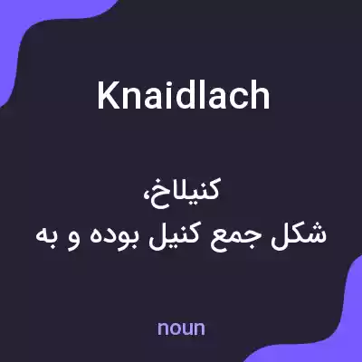 معنی knaidlach به فارسی معنی knaidlach به فارسی