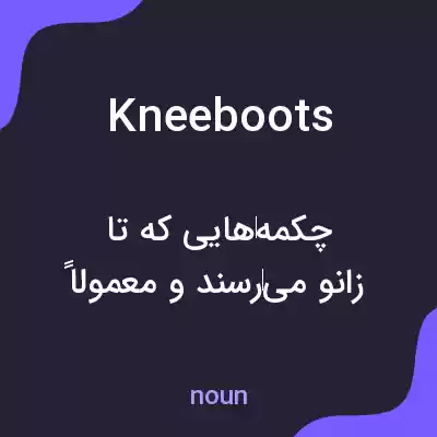 معنی kneeboots به فارسی معنی kneeboots به فارسی